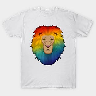 Lion in Rainbow Colours T-Shirt